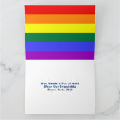 St Patricks Day Rainbow Gnomies LGBT-vriendschap Kaart (Binnen)