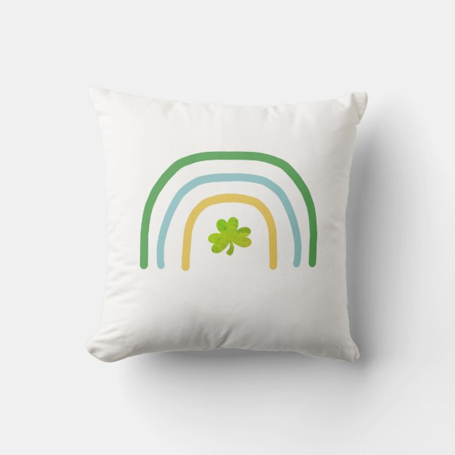 St Patricks Day Rainbow Irish Kussen (Voorkant)