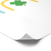 St. Patricks Day Rainbow Irish Shamrock Poster (Hoek)
