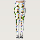 St Patrick's Day Rainbow Pot of Gold Leprechaun Leggings (Voorkant)