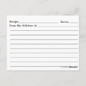 St Patrick's Day Recept Briefkaart (Achterkant)