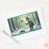 St. Patrick's Day Rechthoekige Sticker (Envelop)