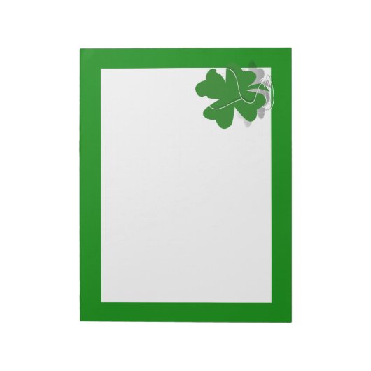 St. Patrick's Day Rish Clover Notitieblok (Gedraaid)