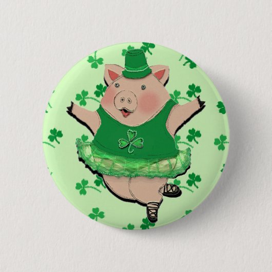 St. Patrick's Day Ronde Button 5,7 Cm (Voorkant)