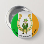 St Patrick's Day Ronde Button 7,6 Cm (Voorkant /achterkant)