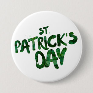 St Patrick's Day Ronde Button 7,6 Cm