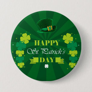 St Patrick's Day Ronde Button 7,6 Cm