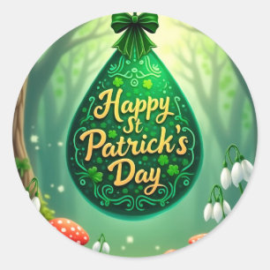 St. Patrick's Day Ronde Sticker