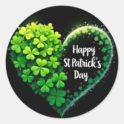 St. Patrick's Day Ronde Sticker (Voorkant)