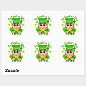 St Patrick's Day Ronde Sticker (Vel)