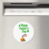 St. Patrick's Day Round Magnet Magneet (Insitu (Vaatwasser))