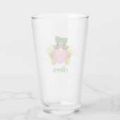 St. Patrick's Day Roze Kabouter Bier Douane Glas (Achterkant)