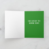 St. Patrick's Day Saint Bernard Feestdagen Kaart (Binnen)