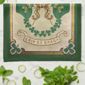 St. Patrick's Day Salutation Serviette de cuisine (Plié)