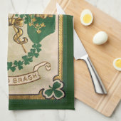 St. Patrick's Day Salutation Serviette de cuisine (Quart Plié)