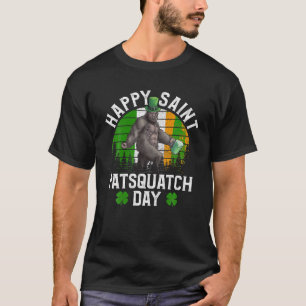 St Patrick's Day Sasquatch T shirt Iers Bigfoot G