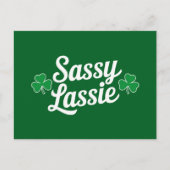St Patricks Day Sassy Lassie Grappig Iers Briefkaart (Voorkant)