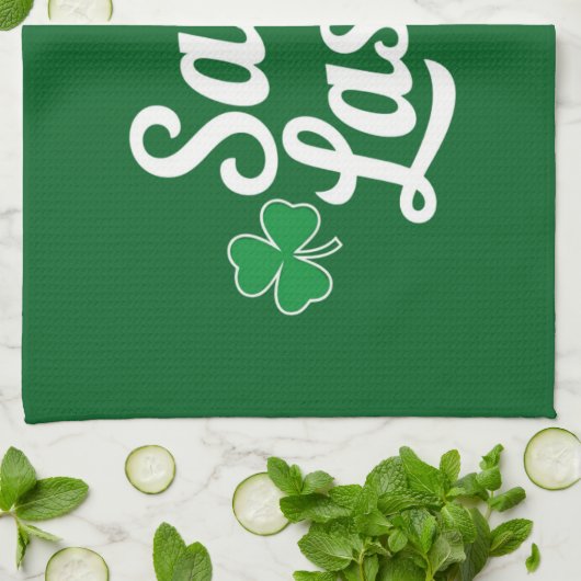 St Patricks Day Sassy Lassie Grappig Iers Theedoek (Gevouwen)