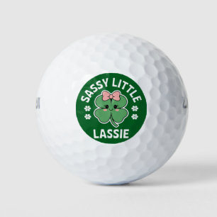St. Patrick's Day Sassy Little Lassie Kinderen Mei Golfballen