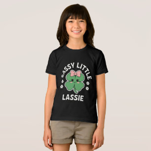St. Patrick's Day Sassy Little Lassie Kinderen Mei Tri-Blend Shirt