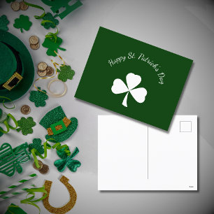 St. Patrick's Day Schattige Shamrock Green Feestdagenkaart