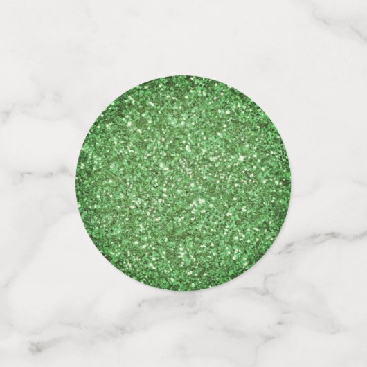 St. Patrick's Day schitteren glitter groen patroon Confetti (Kleine voorkant)
