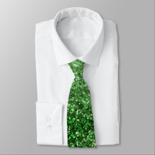 St. Patrick's Day schitteren glitter groen patroon Stropdas