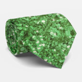 St. Patrick's Day schitteren glitter groen patroon Stropdas (Opgerold)