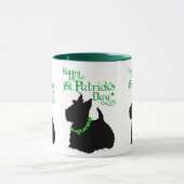 St. Patrick's Day Schotse Terrier Mok (Midden)