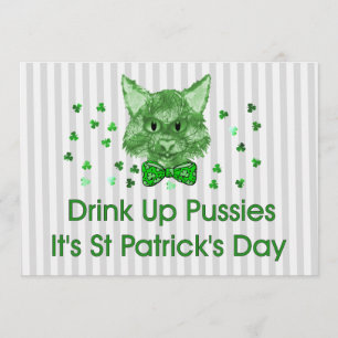 St Patrick's Day Scrapper Cat Kaart