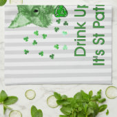 St Patrick's Day Scrapper Cat Theedoek (Gevouwen)