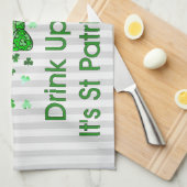 St Patrick's Day Scrapper Cat Theedoek (Quarter Fold)