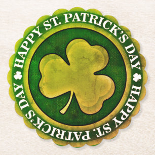 St Patrick's Day Seal Kartonnen Onderzetters
