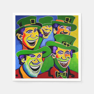 St. Patrick's Day servetten met kabouters