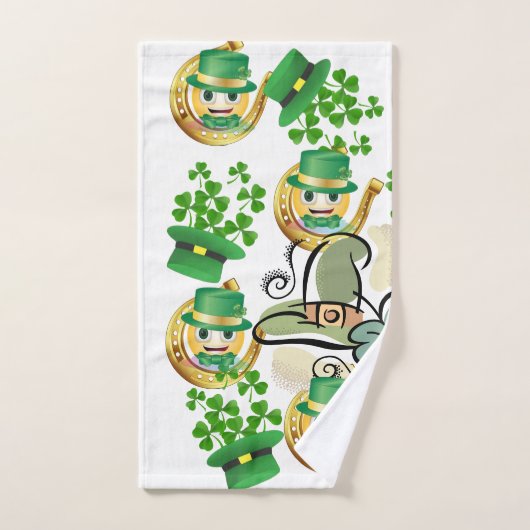 St. Patrick's Day Serviettes de bain set fer à che (Serviette à main)