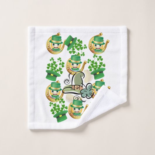 St. Patrick's Day Serviettes de bain set fer à che (Gant de toilette)
