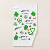 St. Patrick's Day Serviettes de bain sets Ours Ted (Serviette à main)