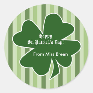 St. Patrick's Day Shamrock Adresetiketten Stickers