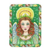 ST. PATRICK'S DAY SHAMROCK ANGEL, IRISH BLESSINGS MAGNEET (Verticaal)