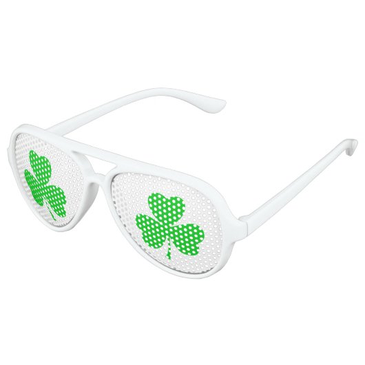 St Patricks Day Shamrock Aviator Zonnebril (Gekanteld)