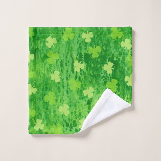 St Patrick's Day Shamrock Bathroom Towel Set Bad Handdoek (Wasdoekje)