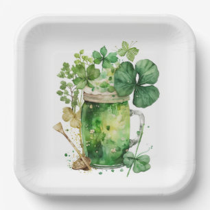 St. Patrick's Day Shamrock Bouquet Papieren Bordje