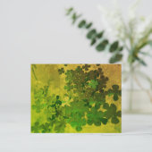 St. Patrick's Day Shamrock Briefkaart (Staand voorkant)
