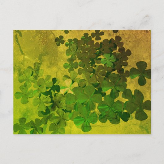St. Patrick's Day Shamrock Briefkaart (Voorkant)