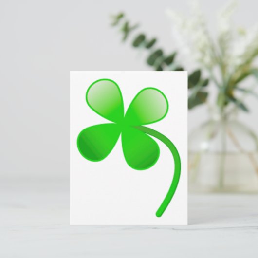 St. Patrick's Day Shamrock Briefkaart (Staand voorkant)
