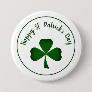 St. Patrick's Day Shamrock Button