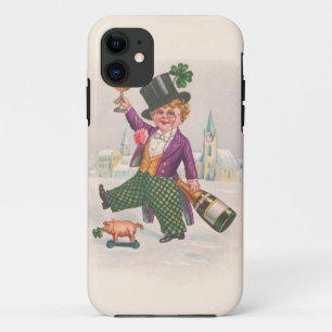 St. Patricks Day Shamrock Champagne iPhone 11 Hoesje