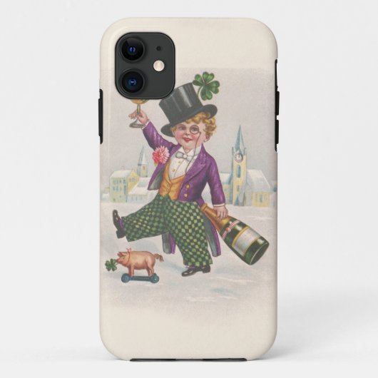  St. Patricks Day Shamrock Champagne Case-Mate iPhone Case (Achterkant)