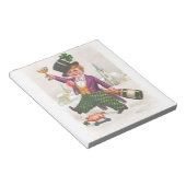  St. Patricks Day Shamrock Champagne Notitieblok (Schuin)