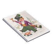  St. Patricks Day Shamrock Champagne Notitieboek (Rechterzijde)